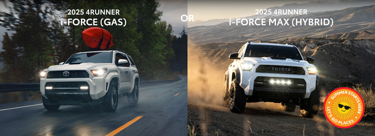 The all-new 2025 Toyota 4Runner i-FORCE and  i-FORCE MAX are available now!