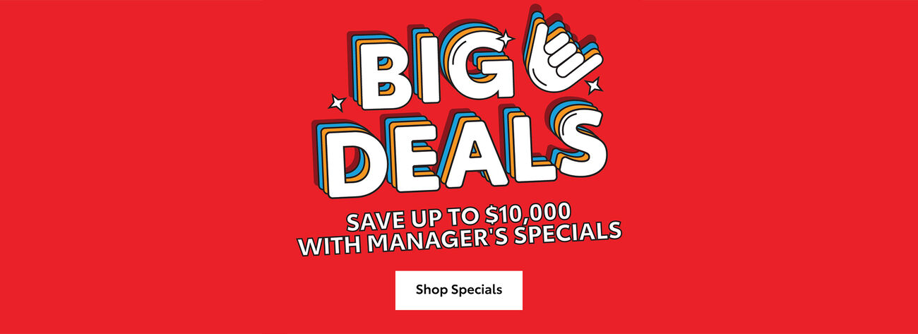 Save big on select Toyota vehicles with our Manager’s Specials