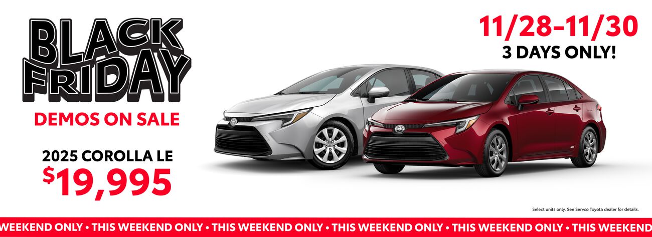 This weekend only, shop our Black Friday Demo sale and get special discounts on select units. 