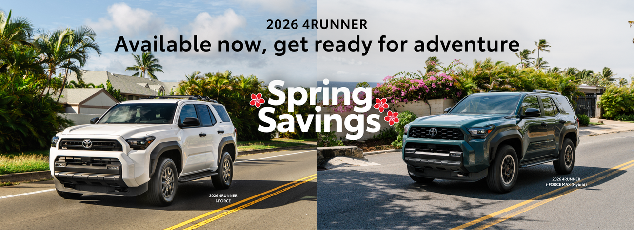 2026 4Runner Available Now - Spring Savings