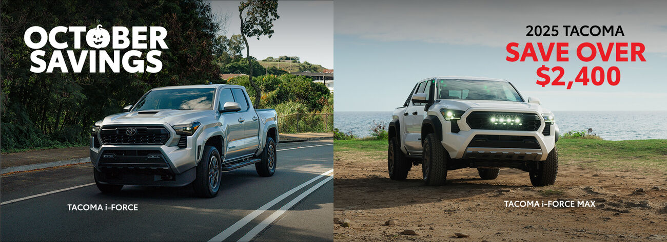 Get a new 2025 Tacoma and save over $2,400 today.