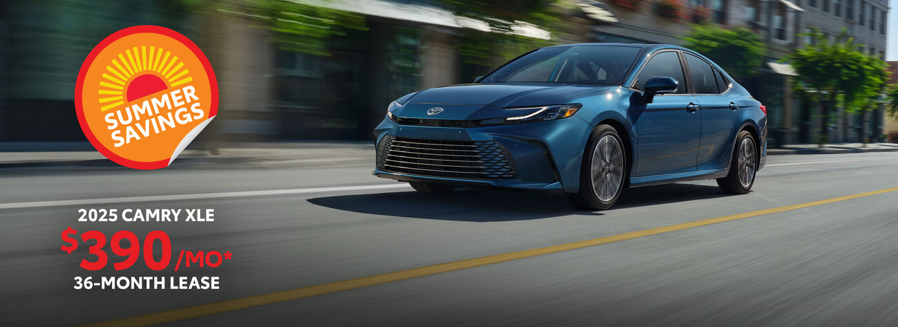 Lease a 2025 Camry XLE for only $390/month