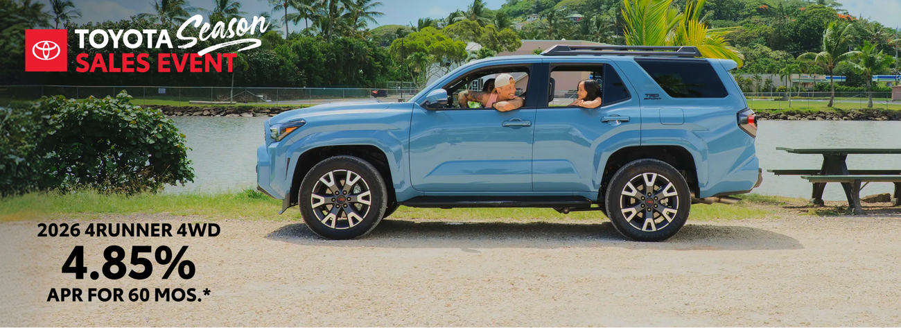 2026 4Runner 4WD. Shop our special APR offer.