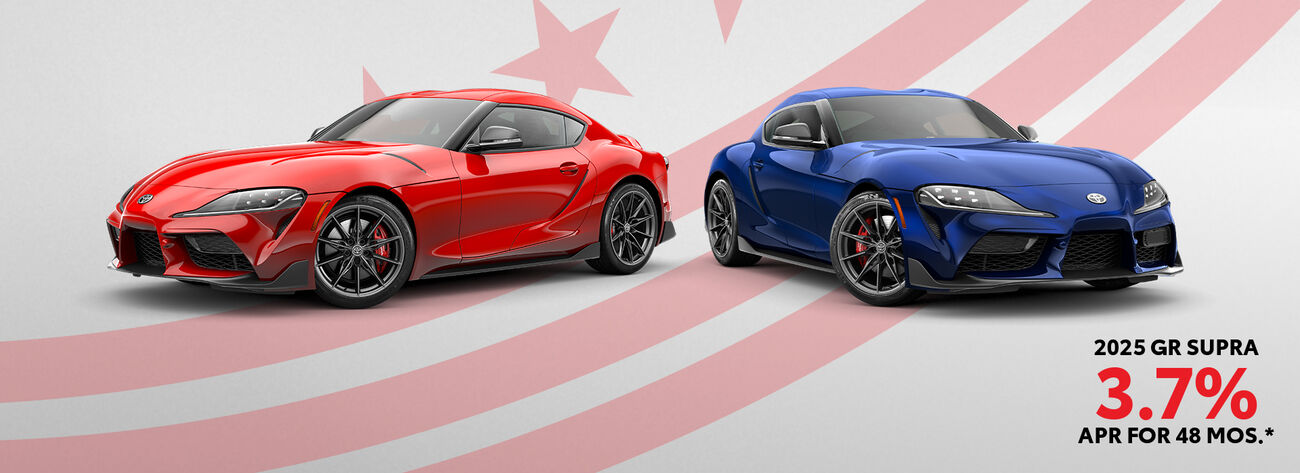 Get 3.7% APR for 48 months on a 2025 GR Supra.