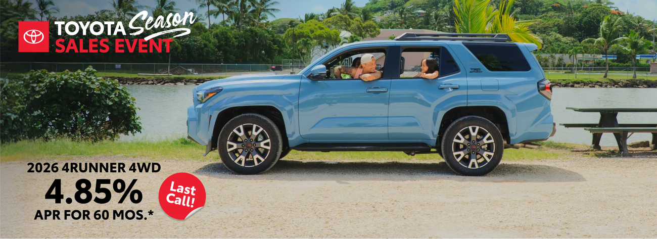 2026 4Runner 4WD. Shop our special APR offer.