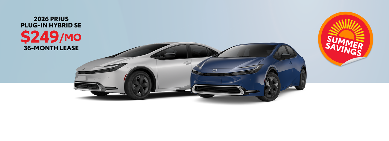 Lease a new 2026 Prius Plug-in Hybrid SE for only $249/month. 