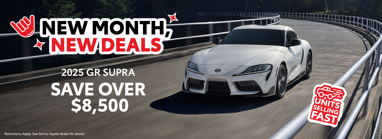 Purchase a new 2025 GR Supra and save over $8,500