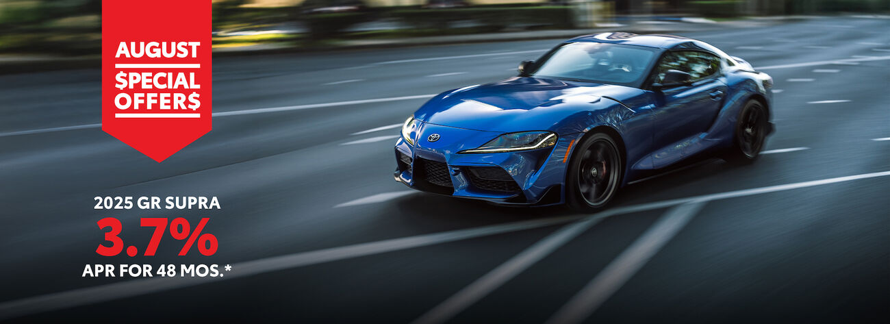 Get 3.7% APR for 48 months on a 2025 GR Supra.