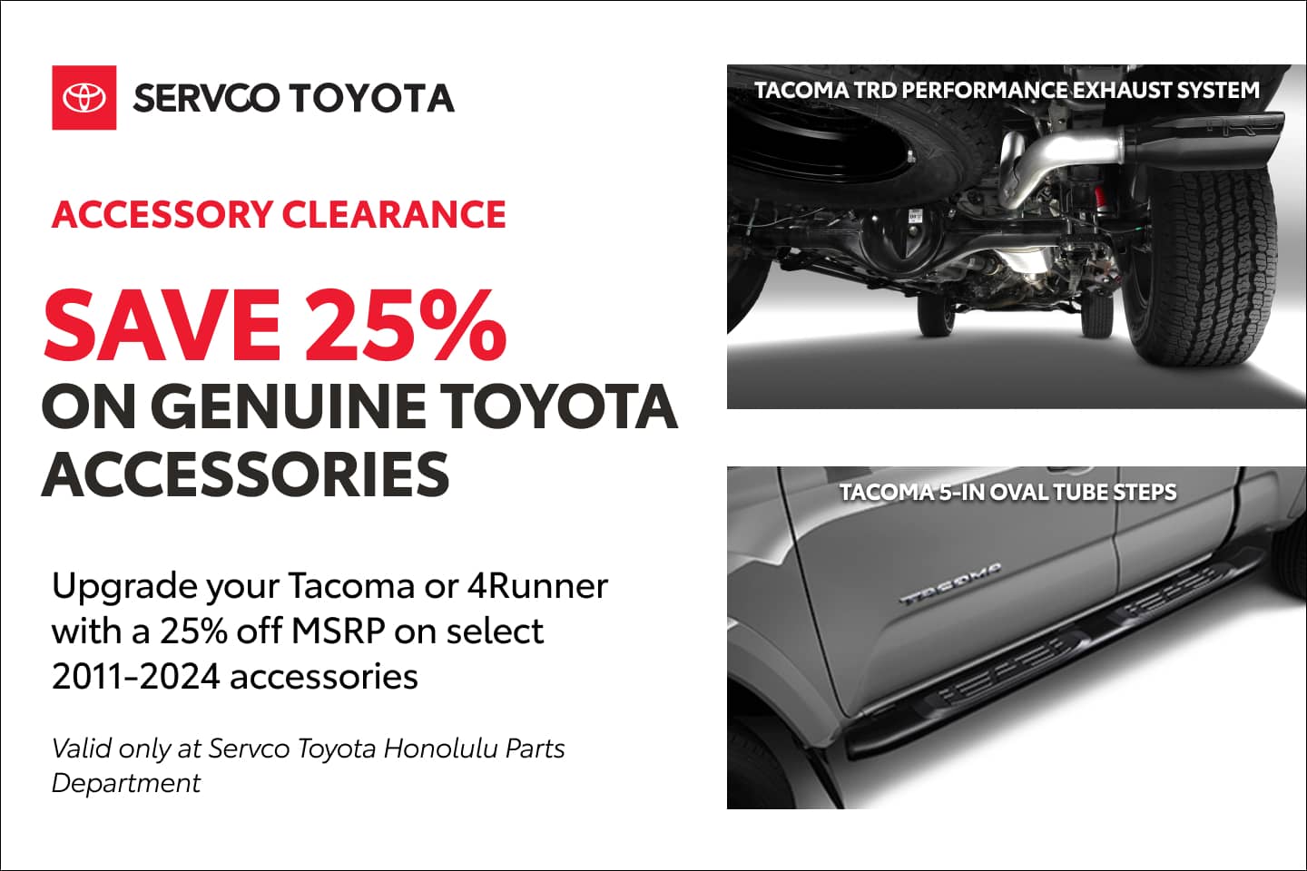 Mapunapuna Accessory Clearance
